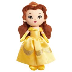 PRICES MAY VARY. This product ships in a polybag. This product ships in a polybag. Features adorable, stylized details and crafted with soft, cuddly fabrics. Stands approximately 12 inches tall. Collect all the Disney Princess So Sweet Princess plush including Belle, Rapunzel, Moana, and Ariel. Each sold separately. Ages 3+ Gold Ballgown, Disney Box, Disney Princess Babies, Princess Beauty, Disney Musical, Disney Belle, Princess Gifts, Belle Disney, Disney Beauty And The Beast