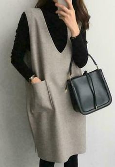 Top Rated 2pcs Womens Wool Blend Knitted Sweater V Neck Sleeveless Vest Dress Suits New, Stunning Womens Dresses Long Knit Vest, Chiffon Shift Dress, Causal Dresses, Striped Shift Dress, Shift Dresses, Lace Shift Dress, Corduroy Dress, Apron Dress, Fashion Now