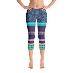 Nimiipuu Nez Perce Midnight Lights Capri Leggings – Shop SingleTree Lane Casual Blue Capris For Yoga, Casual Blue Yoga Capris, Blue Capri Yoga Bottoms, Blue Knee-length Summer Capris, Blue Capris For Workout, Blue Summer Yoga Leggings, Blue Summer Workout Leggings, Blue Yoga Leggings For Summer, Blue Workout Leggings For Summer