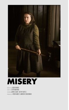 Misery Movie Poster, Misery Film, Media Recommendations, Misery Stephen King, Comfort Films, Movie Library, Misery Movie, The Fall Movie