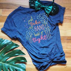 Just take my hand, hold it tight. This Tarzan t-shirt features the jungle, stars and one of our favorite quotes from Disney's Tarzan. Disney Shopping List, Disney Animal Kingdom Shirts, Hand Hold, Sibling Photography, Take My Hand, Disney Movie Quotes