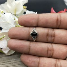 Boho Statement Ring Black Onyx Hand Crafted Bohemian Ring | Etsy Boho Statement Ring, Black Onyx Jewelry, Summer Rings, Bohemian Ring, Zierlicher Ring, Onyx Jewelry, Bohemian Rings, Black Onyx Ring, Ring Black