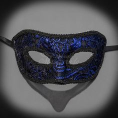 Men's Lace masquerade Mask Royal Blue M3182 Masquerade Mask Men, Blue Masquerade Mask, Masquerade Quinceanera