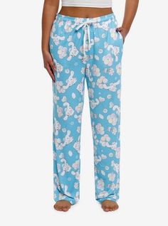 Cinnamoroll Balloon Pajama Pants | Hot Topic Cinnamon Roll Pajamas, Cinnamoroll Pajama Pants, Sanrio Pajama Pants, Cinnamon Roll Sanrio Clothes, My Melody Pajama Pants, Tall Hoodies, Plus Size Fits, Printed Balloons, Socks And Tights