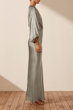 La Lune Twist Front Cut Out Maxi Dress | Sage | Dresses | Shona Joy – Shona Joy International Forest Dress, Sage Dresses, Cut Out Maxi Dress, Dress Sage, Sage Dress, Twisted Dress, Shona Joy, Guest Attire, Midi Length Skirts