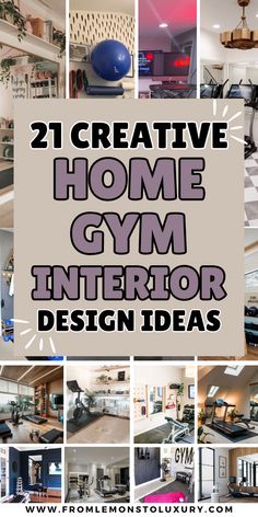 the words creative home gym interior design ideas