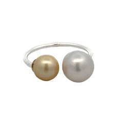 This Sterling Silver Open Double Freshwater Pearl Ring is a unique and stylish piece. The open design features two freshwater pearls, adding a modern twist to a classic style. A beautiful addition to any outfit. Luxury Classic Open Pearl Ring, Freshwater Pearl Ring, Bridal Engagement Rings, Natural Diamond Engagement Ring, Silver Anklets, Open Design, Jewelry Repair, Shop Engagement Rings, Custom Jewelry Design