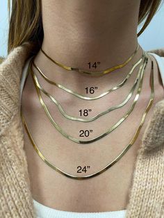 ➣ High quality 14K Solid Yellow Gold 14" 16" 18" 20" 24" Inch Herringbone Chain Necklace, 3mm Wide, Real Gold Chain, Women Necklace ➣ MATERIAL: 14K YELLOW  ➣ Closure: Lobster claw   ➣ Solid / Hollow: Solid  3.0 MM - 14" - 3.4 Gram 3.0 MM - 16" - 3.7 Gram 3.0 MM - 18" - 4.2 Gram 3.0 MM - 20" - 4.5 Gram 3.0 MM - 24" - 5.4 Gram ➣ If you need a specific length, please message us for a quote and we will send you a personalized listing. ◈ Please note that weights are approximate. Herringbone necklaces 16 Inch Snake Chain Jewelry Gift, Anniversary Necklace With Tarnish Resistant Snake Chain, Anniversary Snake Chain Necklace, Tarnish Resistant, Anniversary Snake Chain Necklace Tarnish Resistant, Tarnish Resistant Snake Chain Necklace For Anniversary, Anniversary Snake Chain Necklace, Gold Chain Women, Real Gold Chains, Bridal Jewelry Vintage