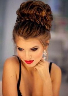 braid wrapped high bun / http://www.himisspuff.com/beautiful-wedding-updo-hairstyles/17/ Best Wedding Hairstyles, High Bun, Wedding Hairstyles Updo, Hair Weave, Wedding Hair And Makeup, Bridesmaid Hair, Hair Updos, Weave Hairstyles, Up Hairstyles