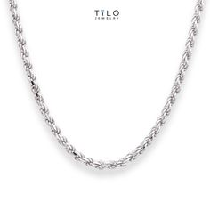 This rope chain link is a classic. If you love necklaces this is a true staple for your collection. What better way than pure silver that's solid and heavy and were you can really feel the sturdiness of your chain. That's what we provide for our customers.MADE IN ITALYSOLID LOBSTER LOCKSTAMPED ".925" AND "ITALY"WIDTH AVAILAVLE:1.5MM - 30 GAUGE 1.75MM - 40 GAUGE2.5MM - 50 GAUGE2.75MM - 60 GAUGE4MM - 80 GAUGE Gold Gemstone Ring, Gemstone Engagement Rings, Gold Chain Necklace, Love Necklace, Rope Chain, If You Love, Pure Silver, Silver Bracelets, Shop Necklaces