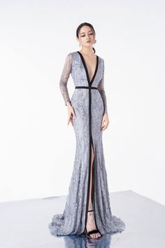 Glamorous V-neck Evening Dress With Contrast Sequin, Fitted V-neck Evening Dress For Prom, Fitted Maxi Length V-neck Dress For Party, Glamorous V-neck Cocktail Gown, V-neck Sequin Dress For Cocktail And Prom Season, V-neck Sequin Dress For Prom, Elegant V-neck Sequin Dress For Gala, Formal V-neck Sequin Dress For Gala, Fitted V-neck Dress For Prom Season Night Out