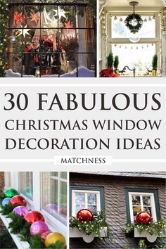 Christmas Exterior Window Decorations, Decorated Windows For Christmas, Decorate Windows For Christmas, Outdoor Window Decor, Window Decoration Ideas, Diy Christmas Window, Christmas Window Decoration, Christmas Window Lights, Window Wreath