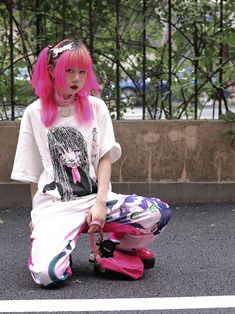 Attention: This price includes a T-shirt only, others are not included.   	 		 			Size 			S 			M 			L 		 		 			Bust 			68 			69 			71 		 		 			Full Length 			108 			112 			116 Harajuku Style Tops With Funny Print For Spring, Spring Anime Print Short Sleeve T-shirt, White Harajuku T-shirt With Graffiti Print, Kawaii T-shirt For Spring Streetwear, Harajuku Tops With Funny Print, White Harajuku Top With Funny Print, Harajuku Style Funny Print T-shirt For Spring, Spring Harajuku T-shirt With Funny Print, Fun Short Sleeve T-shirt With Anime Print