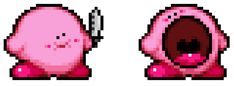 an image of some pixel art that looks like it has been made to look like a pink