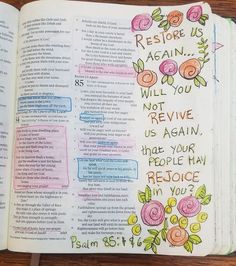 REVIVAL is an ongoing thing, NOT an event. Take time to allow God to speak to your heart.

Will you not revive us again, that your people may rejoice in you? Psalm 85:6 Psalms Journaling, Revive Us Again, Bible Reading Plans, Journaling Pages, The Psalms, God's Heart, Bible Reading Plan, Bible Reading