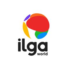 the logo for iga world, which is designed to look like an orange and blue circle