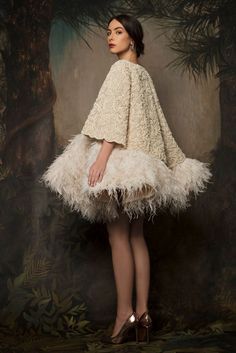 Jabotian Couture | ZsaZsa Bellagio - Like No Other Krikor Jabotian, Short Bridal Dress, Valentino Couture, Chanel Couture, Dior Haute Couture, Ostrich Feathers, Fashion Weeks, Look Vintage