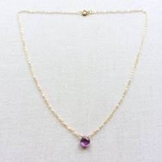 This is a Amethyst necklace. The February birthstone necklace is made of natural faceted Amethyst. This purple necklace is great for layering with other gold necklaces. This simple gold necklace is great to go with everyday outfit. Amethyst is February birthstone. This Amethyst jewelry can be a great gift for people who were born in February. The size of the Amethyst is 7mm by 7mm. Measurement: 7mm by 7mm Amethyst S for Sparkle on Etsy https://www.etsy.com/shop/sforsparkleshop ------------------ Dainty Amethyst Jewelry With Adjustable Chain, Gold Amethyst Jewelry With Adjustable Chain, Gold Amethyst Jewelry With Delicate Chain, Amethyst Birthstone Necklace With Round Pendant, Gold Amethyst Necklace With Adjustable Chain, Yellow Gold Amethyst Birthstone Necklace, Amethyst Necklace With Delicate Chain For Gift, Delicate Amethyst Chain Necklace As A Gift, Amethyst Pendant Birthstone Necklace