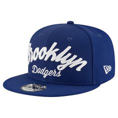 Brooklyn Dodgers New Era Cooperstown Collection City Stitcher 9FIFTY Adjustable Snapback Hat - Royal Brooklyn Dodgers Hat, Dodgers Gear, Nba Caps, Face Cap, Streetwear Hats, Dodger Hats, Brooklyn Dodgers, Black Hills Gold Jewelry, Dope Hats