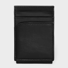 Bring more convenience to your day with the RFID Card Case from Goodfellow & Co™. This black card case comes with four cards slots and RFID blocking feature for a functional style you'll love. Perfect to fit inside a pocket or bag, this card case with magnetic money clip makes a practical addition to your accessories collection. Goodfellow & Co™: Where style & fit are always in good company. Classic Black Trifold Wallet With Card Slots, Classic Black Trifold Card Holder, Black Card Holder With Interior Slots For Formal Use, Black Rectangular Card Holder For Daily Use, Black Card Holder With Interior Slots For Formal Occasions, Versatile Black Bifold Wallet, Versatile Bifold Card Holder With Multiple Slots, Black Trifold Wallet With Card Slots For Formal Use, Black Card Holder With Id Window