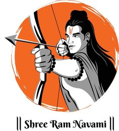 Shree Ram Navami celebration Lord Rama with bow and arrow Ram Ka Photo, Shri Ram Png, Shree Ram Navami, Ram Png, Lord Shri Ram, Ram Tattoo, Ram Navami