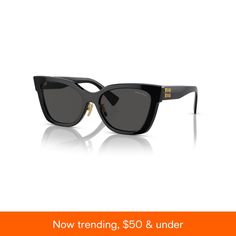 in stock Modern Miu Miu Sunglasses For Evening, Miu Miu Tinted Sunglasses For Evening, Miu Miu Sunglasses With Gradient Lenses For Evening, Miu Miu Gradient Lenses Sunglasses For Evening, Miu Miu Cat Eye Tinted Sunglasses, Miu Miu Party Sunglasses With Uv Protection, Designer Black Cat Eye Sunglasses With Polarized Lenses, Chic Miu Miu Sunglasses With Uv Protection, Black Miu Miu Sunglasses With Mirrored Lenses