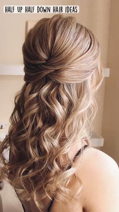 Golden Blonde Hair Color, Half Up Wedding Hair, Mother Of The Bride Hair, Simple Wedding Hairstyles