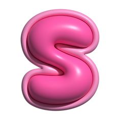 the letter s is made up of pink liquid