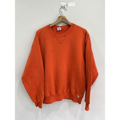 Vintage Russell blank sweater. Size large. Measurments below. Good overall condition. May need light wash LENGTH -- 27 inches PIT TO PIT -- 24 inches SLEEVE LENGTH -- 19 inches *PLEASE NOTE ALL MY ITEMS MAY CONTAIN UNMENTIONED FLAWS SUCH AS HOLES & STAINS* All sales final. I do bundle deals as well Orange Crew Neck Sweater With Ribbed Cuffs, Orange Crew Neck Sweatshirt For Streetwear, Orange Ribbed Cuff Crew Neck Sweater, Retro Orange Long Sleeve Sweater, Orange Sweater With Relaxed Fit And Long Sleeves, Orange Ribbed Cuffs Sweatshirt For Fall, Orange Retro Long Sleeve Sweater, Orange Relaxed Fit Long Sleeve Sweater, Orange Long Sleeve Retro Sweater