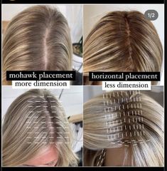 10 Foils Highlights Placement, Highlight Placement Foil, Foil Placement Techniques Highlights Partial, Hair Color Wheel, Hair Cut Guide, Color Correction Hair, Hair Contouring