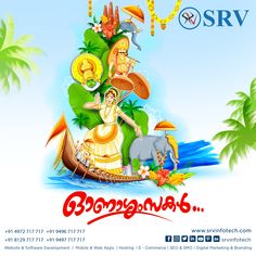 Onam Drawing Images, Happy Onam Poster Design, Onam Festival Painting, Onam Poster Design Background, Happy Onam Creative Poster, Happy Onam Creative Ads, Happy Onam Drawing, Happy Onam Creative, Onam Festival Creative Ads