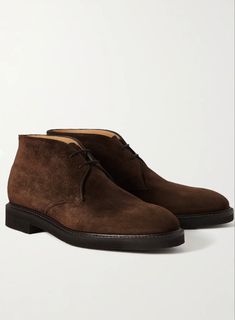 Mens Dress Outfits, Crockett And Jones, Mens Boots Fashion, John Lobb, Mens Dress, Winter Coats, Daily Reminder, Shoes Men, Suede Boots