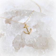 Anchor Necklace, choose Gold Anchor or Silver Anchor Adorable 18k Gold Vermeil Charm ~ or Solid Sterling Silver Delicate Cable chain is 14k Gold filled. Or choose solid sterling silver ♥ Charm measurements Anchor ~ 1/2 inch x 3/8ths Be sure to check out the other charms in my shop! Comes boxed with a bow shipping includes tracking Gem Passion Jewelry Everyday Nautical Anchor Jewelry, Anchor Shaped Charm Jewelry As Gift, Gold Anchor Jewelry Gift, Gold Anchor Necklace In Nautical Style, Gold Nautical Anchor Necklace, 14k Gold Anchor Shaped Jewelry Gift, 14k Gold Anchor Necklace As Gift, 14k Gold Anchor Necklace Gift, Gold Anchor Jewelry For Anniversary