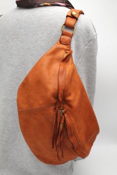 Brown Soft Leather Pouch Chest Bag, Soft Leather Pouch Chest Bag For Daily Use, Daily Use Soft Leather Pouch Chest Bag, Daily Use Soft Leather Chest Pouch, Everyday Leather Pouch With Pockets, Everyday Soft Leather Pouch Chest Bag, Soft Leather Pouch Chest Bag, Leather Pouch Belt Bag, Leather Pouch Bag