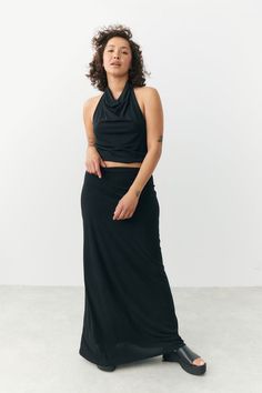 Pils – ginatricot.is Low Waist Maxi Skirt, Low Waist Skirt, Jersey Skirt, Skirt Maxi, Maxi Skirts, Measurement Length, Low Waist, Skirt Black, Gin