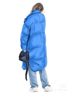 Puffer Jacket Illustration, Jacket Illustration, Design Sketchbook, Modest Fashion Outfits, Fashion Illustrations, Design Process, Puffer Jacket