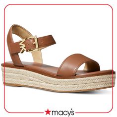 in stock Brown Espadrilles, Platform Espadrille Sandals, Brown Wedge Sandals, Michael Kors Sandals, Espadrilles Platform, Platform Espadrilles, Cute Sandals, Espadrille Sandals, Platform Wedge Sandals