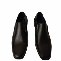 Men Dressing Shoes Black Dress Shoes With Cushioned Footbed For Business Casual, Black Slip-on Dress Shoes For Formal Occasions, Black Synthetic Leather Shoes For Business, Classic Synthetic Dress Shoes For Formal Occasions, Black Synthetic Leather Business Shoes, Black Synthetic Dress Shoes For Business Casual, Business Casual Black Shoes With Cushioned Footbed, Black Synthetic Dress Shoes For Work, Formal Slip-on Leather Shoes With Cushioned Footbed