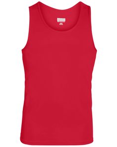 a red tank top on a white background