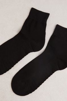 Short socks in soft cotton terrycloth. Casual Super Soft Black Socks, Comfortable Soft Black Socks, Casual Black Super Soft Socks, Soft Comfortable Black Socks, Cute Black Cotton Socks, Cozy Soft Black Socks, Black Cotton Anti-odor Boxer Briefs, Black Non-slip Cotton Socks, Short Socks