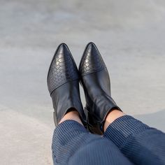 Black Snakeskin Booties, Stylish Leather Snake Print Ankle Boots, Woman Boots, Black Boots Woman, Black Boots, Ankle Boots, Boots Woman These Amazing booties have two leather combination- one solid black and another lizard snake textured, in a line crossing the feet. This booties features a solid, wide and comfortable 5 cm heel. We use the finest leather and the most comfortable shoe shape. We use a manufactured durable sole so that you can enjoy the most out of these gorgeous shoes. All of our Black Boots Woman, Black Boots Ankle, Bird Shoes, Woman Boots, Womens Booties, Boots Woman, Booties Ankle Boots, Cream Shoes, Shoe Last