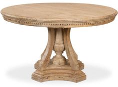 Chantal French Pedestal Dining Table - Belle Escape Farmhouse Breakfast Table, Unique Round Dining Table, Provincial Dining Room, French Provincial Dining Room, Informal Dining Room, Old World Home Decor, Cable Spool Tables, French Provincial Dining, French Country Table