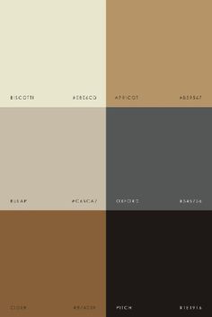 four different shades of brown, beige and black with the same color scheme on them