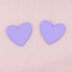 The perfect shade of bright lavender to capture spring vibes and match all your early 90's prints. Heart-shaped stud earrings in a fun puffy type of acrylic that looks a bit like polymer clay but is lighter weight so won't weigh down your ears. 1.37 inches (3.5 cm) long and 1.57 inches (4 cm) wide Stainless steel studs Trendy Purple Heart Earrings, Trendy Purple Heart Earrings As Gift, Trendy Purple Heart Earrings For Gift, Heart Stud Earrings, Spring Vibes, Bright Purple, Heart Studs, Heart Earrings Studs, Big Heart