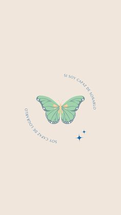 a green butterfly with stars on it's wings and the words congratulations to us