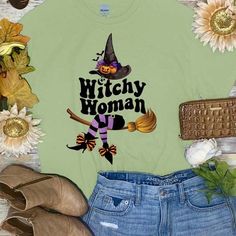 Spooky Halloween fun awaits you with this Witchy Woman Graphic Shirt! This Witchy Woman shirt is perfect for any Halloween activity. From trunk or treat events, to festivals, to just hanging out watching scary movies, this will be your go to shirt this Halloween season! Shop Born To Be Sassy for all of your fun Halloween graphic tees! Graphic Shirts Women, Woman Graphic, Halloween Activity, Halloween Graphic Tees, Woman Shirt, Witchy Woman, Halloween Activities, Halloween Season, Scary Movies