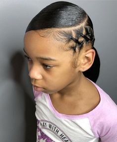 Band Hairstyles, Lil Girl Hairstyles, Cute Ponytails, Hairstyles Natural, Girls Natural Hairstyles, Braided Ponytail Hairstyles, School Hairstyles