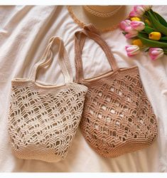 Crochet Bucket Bag, Crochet Jute, Cotton Purse, Woven Purse, Free Crochet Bag, Knitting Tote Bag, Cotton Handbag, Crochet Handbag, Crochet Shoulder Bag