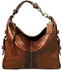 COACH Bleecker Felicia Burnished Leather XL Slim Duffle Hobo Bag Purse 11424 WOW Coach Fall Double Handle Shoulder Bag, Cognac Leather Coach, Coach Bags Outlet, Purse Boutique, Christian Audigier, Stitch Fix Stylist, Handbag Heaven, Coach Outlet, Herve Leger