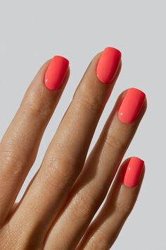 Summer Nails: Your Ultimate Guide to Hot Trends and Cool Designs — No Time For Style May Nails 2024 Trends, Coral Nails, Broken Nails, Nagel Tips, Colorful Nails, Manicure Y Pedicure